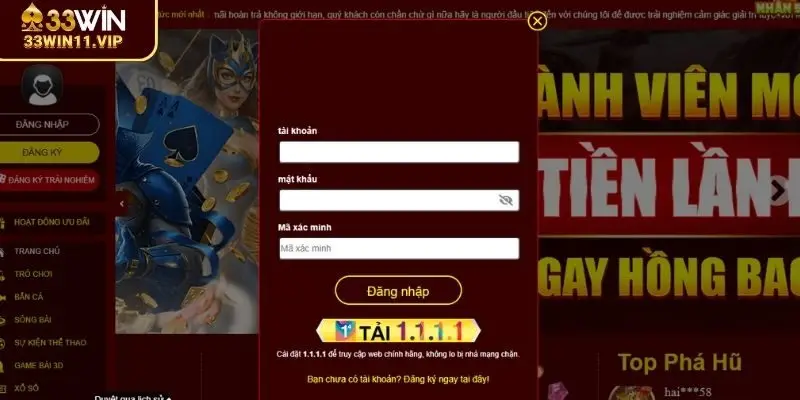 Truy cập tài khoản 33WIN trên mọi thiết bị